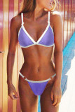 Fashion Sexy Solid Patchwork Swimwears