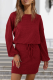 Casual Solid Patchwork Frenulum O Neck Dresses