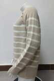 Casual Sportswear Striped Patchwork O Neck Tops