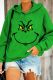 Casual Print Patchwork Hooded Collar Tops