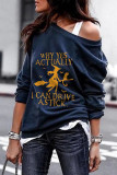 Fashion Casual Print Printing O Neck Tops