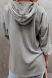 Fashion Casual Solid Frenulum V Neck Tops