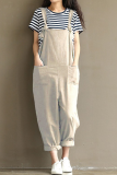 Casual Solid Patchwork Spaghetti Strap Harlan Jumpsuits