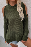 Casual Solid Hollowed Out Patchwork O Neck Tops