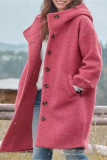 Elegant Solid Pocket Solid Color POLO collar Outerwear