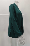 Fashion Casual Print Patchwork Turndown Collar Outerwear