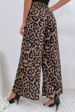 Casual Print Patchwork Boot Cut Mid Waist Wide Leg Full Print Bottoms