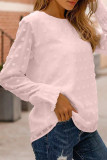 Fashion Casual Solid Patchwork O Neck Tops