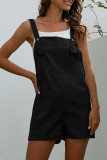 Fashion Casual Solid Spaghetti Strap Loose Rompers