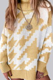 Fashion Casual Patchwork Turndown Collar Tops