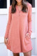 Fashion Casual Solid Patchwork V Neck Princess Dresses