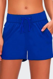 Fashion Casual Solid Patchwork Loose Mid Waist Bottoms