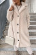 Casual Solid Buckle Solid Color Turndown Collar Outerwear