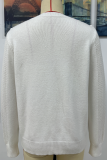 Fashion Solid Tassel Patchwork O Neck Tops