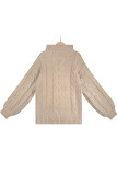 Casual Street Solid Solid Color Turtleneck Tops