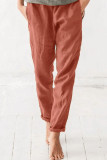 Fashion Casual Solid Loose Straight Bottoms