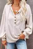 Fashion Casual Solid Frenulum V Neck Tops