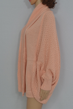Casual Solid Patchwork Basic Outerwear Sweater