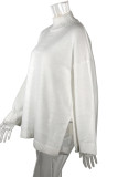 Casual Solid Solid Color Turtleneck Tops