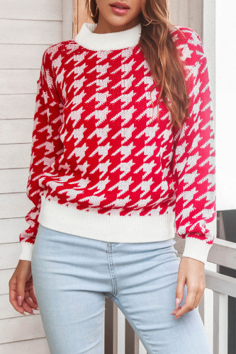 Fashion Casual Print Patchwork O Neck Tops
