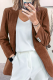 Casual Elegant Solid Buttons Turn-back Collar Outerwear