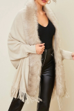 Casual Solid Tassel Patchwork Tops Sweater