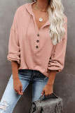 Fashion Casual Solid Frenulum V Neck Tops