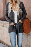 Fashion Casual Solid Patchwork Buttons V Neck T-Shirts