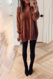 Solid Solid Color V Neck Tops