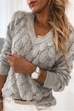 Casual Solid Solid Color V Neck Tops