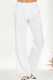 Fashion Casual Solid Pocket Loose High Waist Wide Leg Bottoms