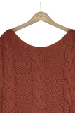 Fashion Casual Solid Basic O Neck Tops Sweater