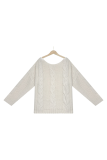Fashion Casual Solid Basic O Neck Tops Sweater