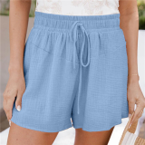Casual Solid Patchwork Straight Mid Waist Straight Solid Color Bottoms