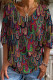 Ethnic Patch Geometric Graphic T Shirt
