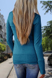 Casual Solid Buttons Solid Color Cardigan Collar Tops