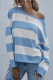 Casual Striped Basic O Neck Tops