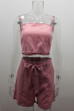 Ladies Chic Coat High Waist Shorts Three Pieces Suit