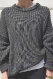 Fashion Casual Solid Patchwork O Neck Tops
