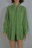 Casual Solid Patchwork Basic Outerwear Sweater