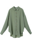 Elegant Solid Solid Color Turndown Collar Long Sleeve Two Pieces