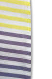 Elegant Print Printing Turndown Collar A Line Dresses