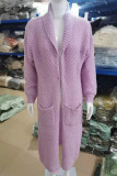 Elegant Solid Solid Color Cardigan Collar Tops