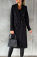 Elegant Solid Buttons Turndown Collar Outerwear