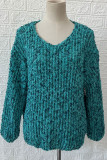 Street Solid V Neck Tops