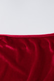 Sweet Elegant Solid Solid Color Oblique Collar Irregular Dress Dresses