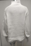 Casual Solid Solid Color Half A Turtleneck Tops