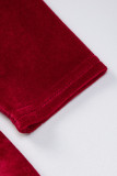 Sweet Elegant Solid Solid Color Oblique Collar Irregular Dress Dresses