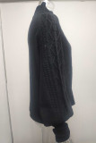 Casual Solid Solid Color Half A Turtleneck Tops