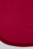 Sweet Elegant Solid Solid Color Oblique Collar Irregular Dress Dresses